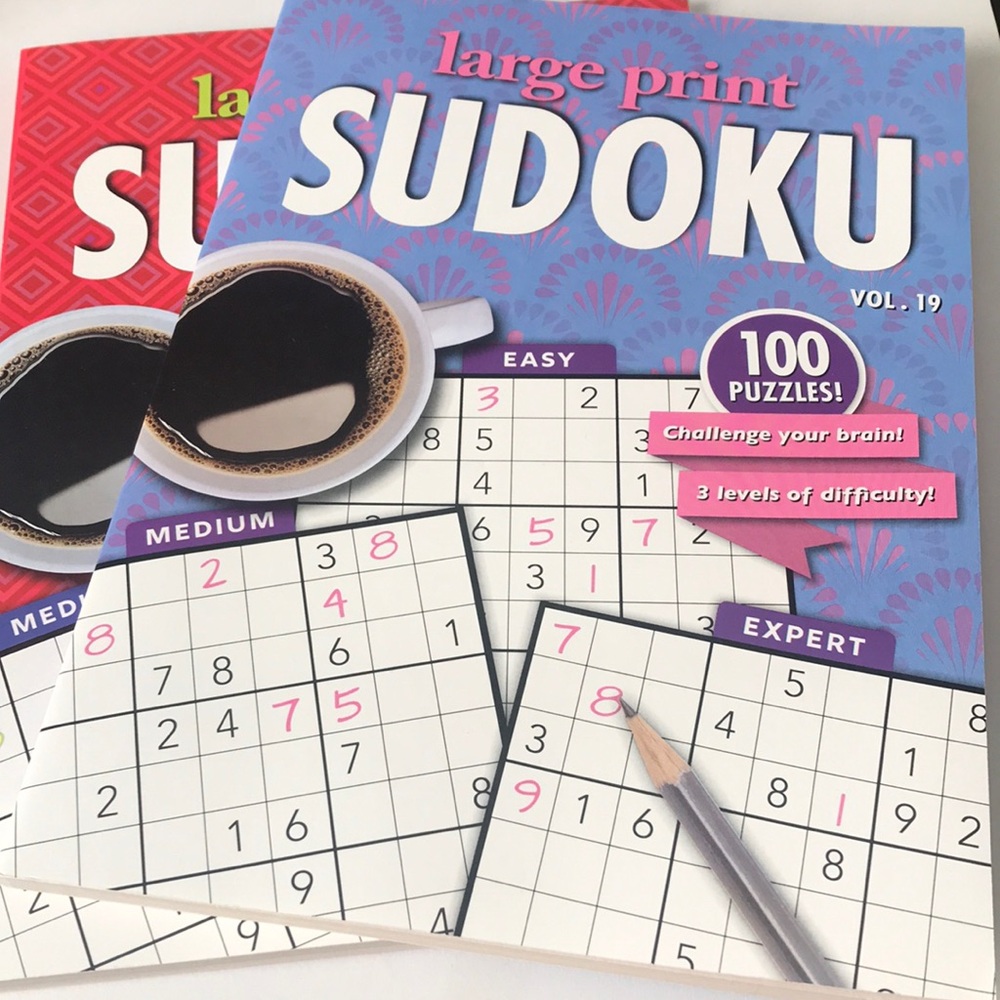 Papa Publishing large print Sudoku puzzle books of 2
